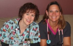 Dr. Karen Louis and Dr. Laura Boeren
